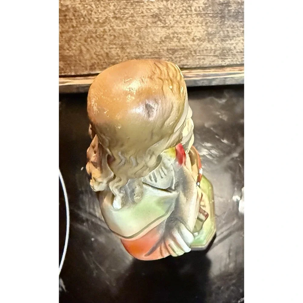 Vtg Sacred Heart of Jesus Christ Chalkware Statue 8